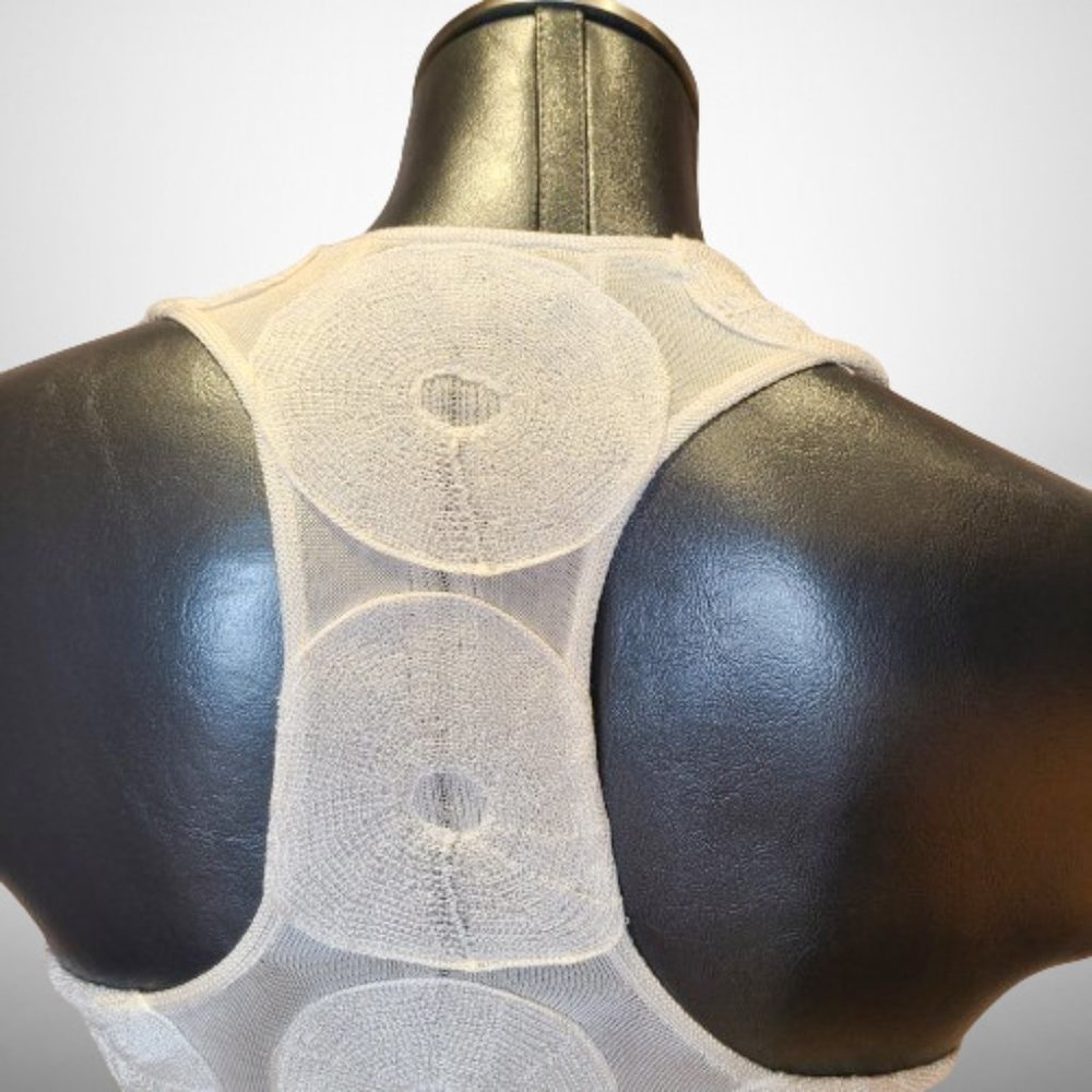 YVES  SAINT LAURENT STUNNING EMBROIDERED FORMAL TANK TOP - SIZE SMALL - Picture 2 of 13